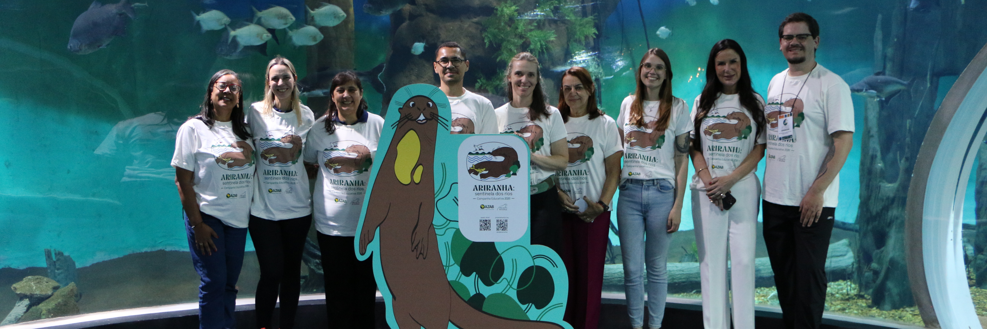 Giant Otter Project and the Brazilian Association of Zoos and Aquariums Launch Educational Campaign at the 49th AZAB Congress